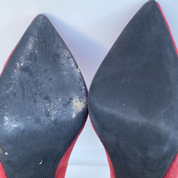 Anine Bing red suede high heel shoes size 37 - Picture 8 of 13